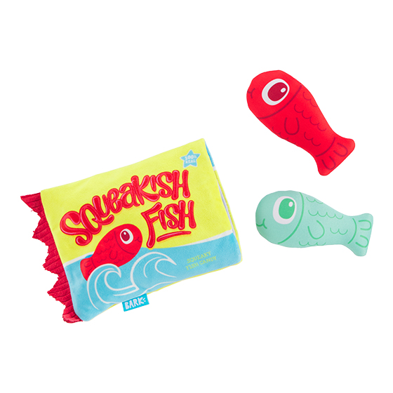 Photograph of BarkBox’s Squeakish Fish product
