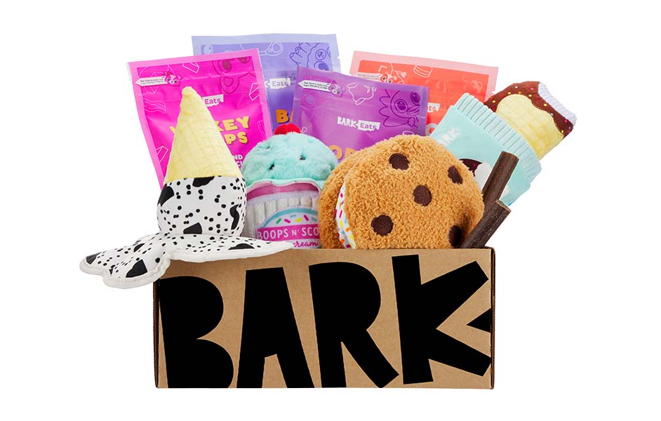 Boops n' Scoops | Ice Cream themed dog toys | BarkBox themed BarkBox