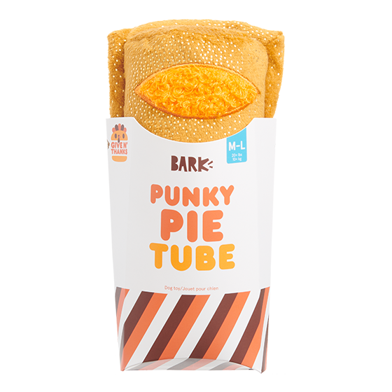 Photograph of BarkBox’s Punky Pie Tube product