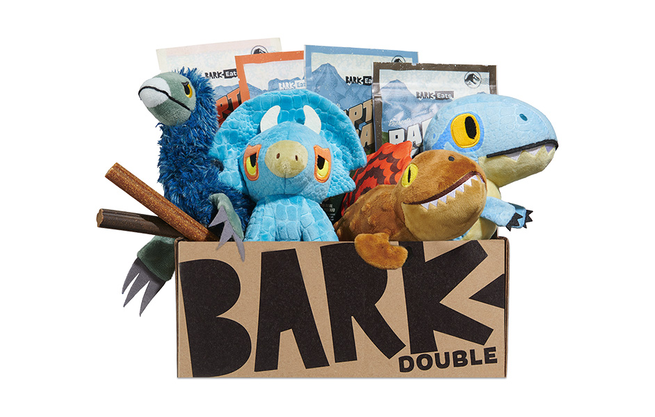 Jurassic World | Dinosaur Themed Dog Toys | BarkBox themed BarkBox