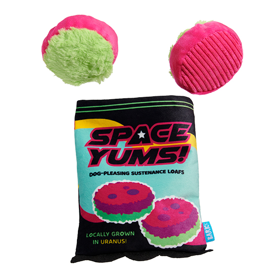Photograph of BarkBox’s Space Yums! product