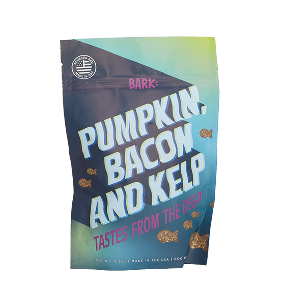 Photograph of BarkBox’s Pumpkin, Bacon and Kelp (Tastes from the Deep Sea) product