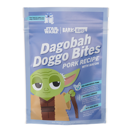 Photograph of BarkBox’s Dagobah Doggo Bites product